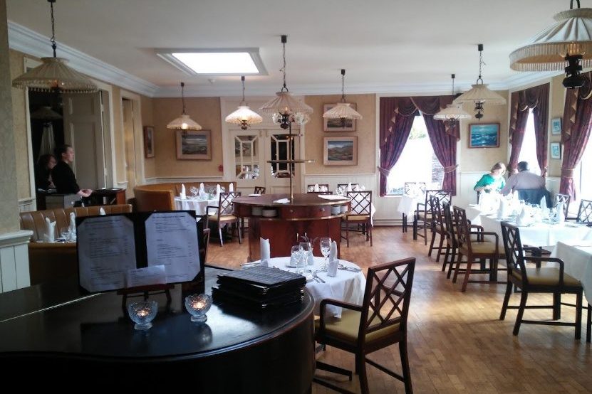The bar and dining room at the Towers Hotel, Glenbeigh