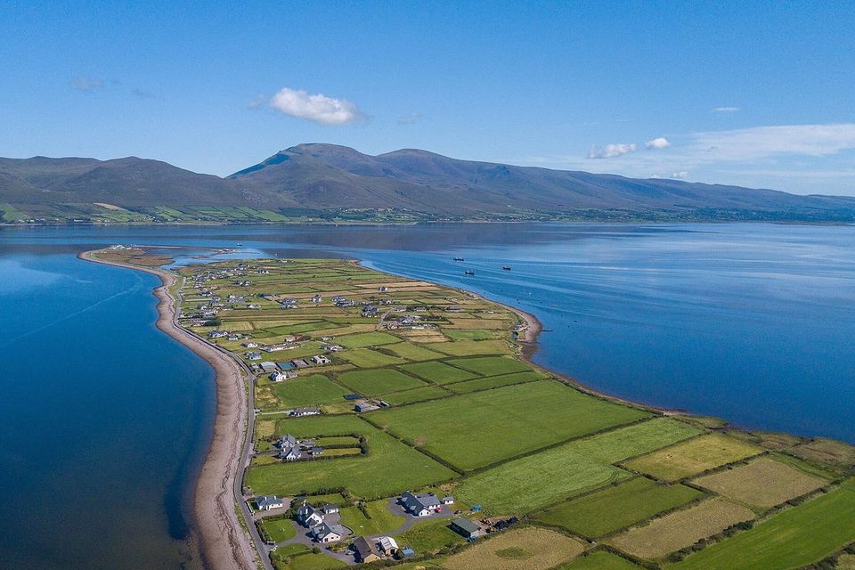 Aerial view of the Cromane peninsula