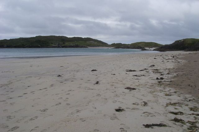 The sandy beach at Derrynane