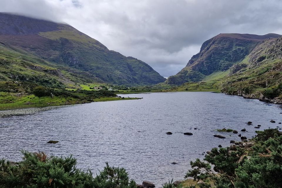 A lake in the Gap of Dunloe mountain pass