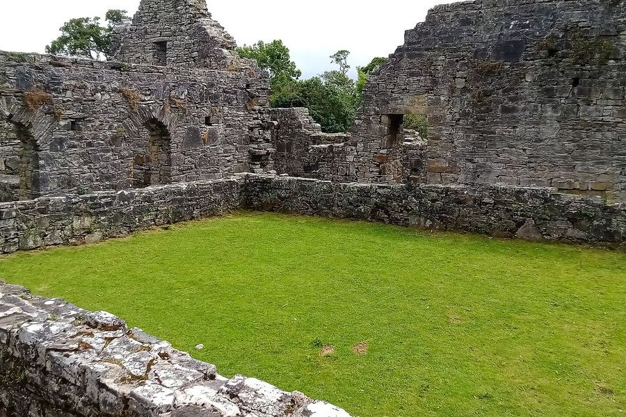 The cloister ruins of Innisfallen Abbey