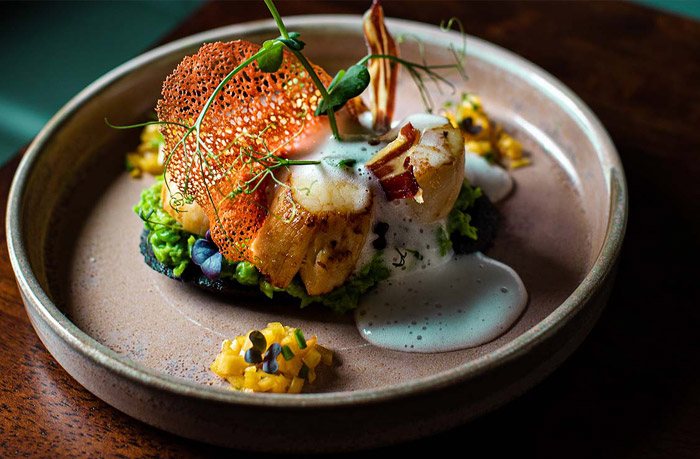 A plated dish at The Bianconi