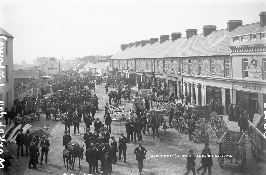 Market Day, Listowel, about 1900